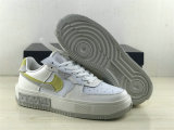 Authentic Nike Air Force 1 White/Yellow/Grey