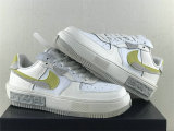 Authentic Nike Air Force 1 White/Yellow/Grey