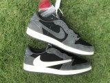 Authentic Travis Scott x Air Jordan 1 Low Black/Phantom GS