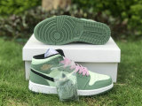 Authentic Air Jordan 1 Mid GS “Dutch Green”