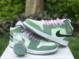 Authentic Air Jordan 1 Mid GS “Dutch Green”