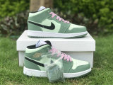 Authentic Air Jordan 1 Mid GS “Dutch Green”