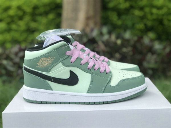 Authentic Air Jordan 1 Mid GS “Dutch Green”