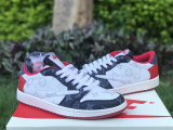 Authentic Travis Scott x LV x Air Jordan 1 Low GS