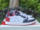 Authentic Travis Scott x LV x Air Jordan 1 Low GS