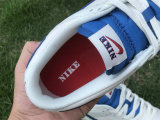 Authentic Nike Dunk Low White/Blue/Red