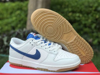 Authentic Nike Dunk Low White/Blue/Red