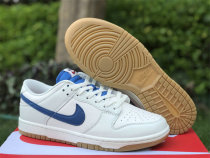 Authentic Nike Dunk Low White/Blue/Red