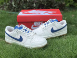 Authentic Nike Dunk Low White/Blue/Red