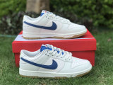 Authentic Nike Dunk Low White/Blue/Red