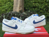 Authentic Nike Dunk Low White/Blue/Red