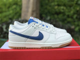 Authentic Nike Dunk Low White/Blue/Red