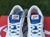 Authentic Nike Dunk Low White/Blue/Red
