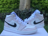 Authentic Air Jordan 1 Mid GS Light Pink/White/Black