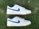 Authentic Nike Dunk Low White/Blue/Red