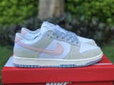 Authentic Nike Dunk Low Worn Suede Pastels