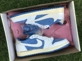 Authentic Travis Scott x Air Jordan 1 Low OG White/Light Blue