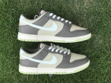 Authentic Nike Dunk Low White/Grey/Sail/Green