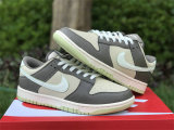 Authentic Nike Dunk Low White/Grey/Sail/Green