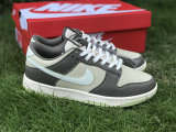 Authentic Nike Dunk Low White/Grey/Sail/Green