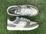 Authentic Nike Dunk Low White/Grey/Sail/Green