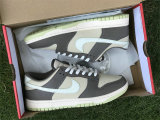 Authentic Nike Dunk Low White/Grey/Sail/Green