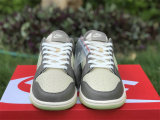 Authentic Nike Dunk Low White/Grey/Sail/Green