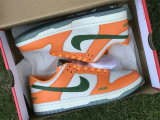 Authentic Nike Dunk Low Safety Orange/Green-White