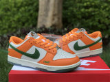 Authentic Nike Dunk Low Safety Orange/Green-White