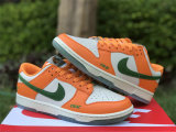 Authentic Nike Dunk Low Safety Orange/Green-White