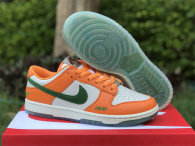 Authentic Nike Dunk Low Safety Orange/Green-White