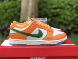 Authentic Nike Dunk Low Safety Orange/Green-White