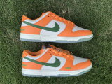 Authentic Nike Dunk Low Safety Orange/Green-White