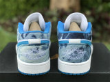 Authentic Air Jordan 1 Low “Washed Denim”