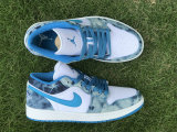 Authentic Air Jordan 1 Low “Washed Denim”