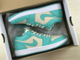 Authentic Air Jordan 1 Low Sanddrift/Sail-Washed Teal