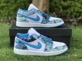 Authentic Air Jordan 1 Low “Washed Denim”