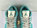 Authentic Air Jordan 1 Low Sanddrift/Sail-Washed Teal