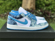 Authentic Air Jordan 1 Low GS “Washed Denim”