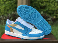 Authentic Travis Scott x Air Jordan 1 Low UNC GS