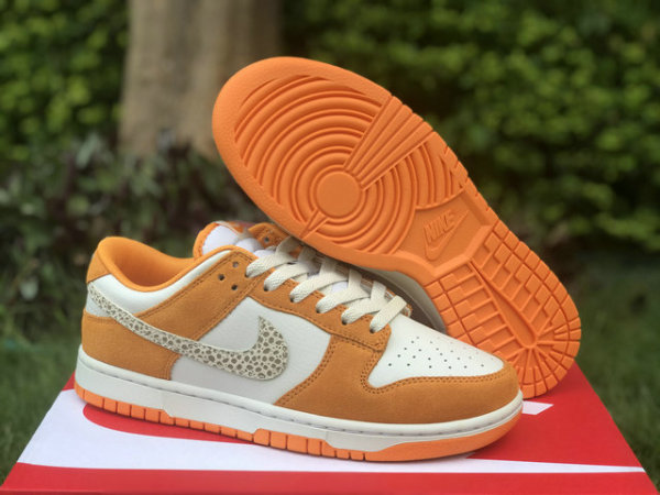 Authentic Nike Dunk Low Safari Swoosh “Kumquat”