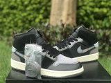 Authentic Air Jordan 1 Mid Craft “Inside Out” Black