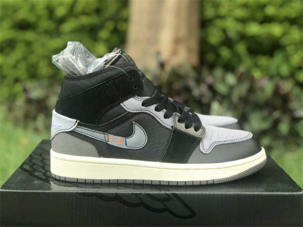 Authentic Air Jordan 1 Mid GS Craft “Inside Out” Black