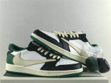 Authentic Travis Scott x Air Jordan 1 Low OG White/Black/Green