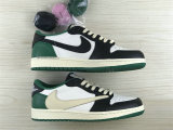 Authentic Travis Scott x Air Jordan 1 Low OG White/Black/Green