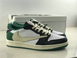 Authentic Travis Scott x Air Jordan 1 Low OG White/Black/Green