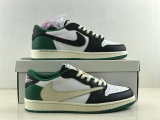 Authentic Travis Scott x Air Jordan 1 Low OG White/Black/Green