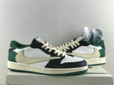 Authentic Travis Scott x Air Jordan 1 Low OG White/Black/Green