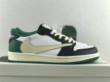 Authentic Travis Scott x Air Jordan 1 Low OG White/Black/Green