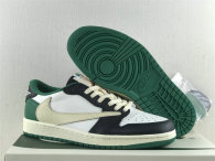 Authentic Travis Scott x Air Jordan 1 Low OG GS White/Black/Green